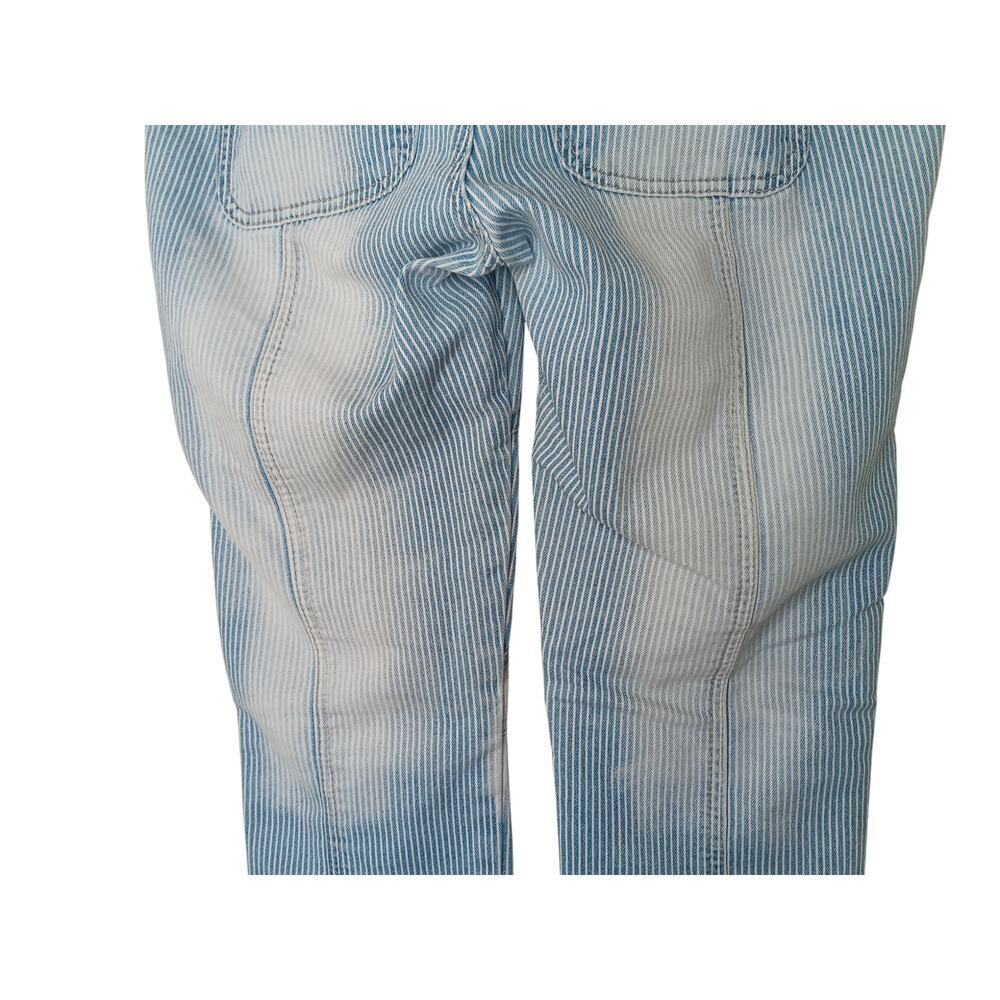 Free People Women’s Striped Patchwork Jeans Size 28 Blue White Distressed - Picture 10 of 16